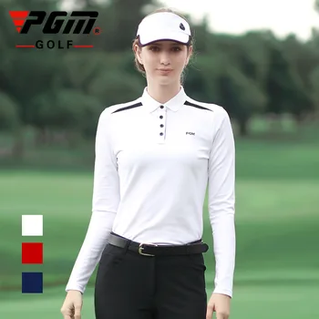 PGM Mujeres Transpirable Camisas de Golf de secado Rápido de la Protección del Sol de Golf camisetas de Damas de Manga Larga Camisetas de Deportes de Ropa de Golf YF342