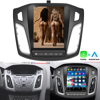 Radio de coche Multimedia con android para 12 jugadores Para Ford Focus 3 Mk3 2011 -2019 Para Tesla Estilo de Navegación en la Pantalla 2 din GPS 2din de Vídeo 4G
