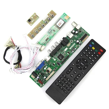 T. VST59.03 LCD/LED Controlador de la controladora de la Junta Para LTN121W1-L03 (TV+HDMI+VGA+CVBS+USB) LVDS Reutilización Portátil 1280x800