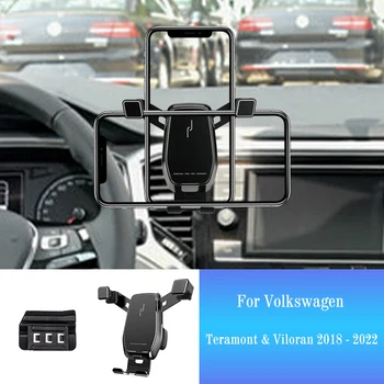 Teléfono para coche soporte para Volkswagen VW T-Roc 2018-2022 Soporte de GPS Soporte Giratorio Móvil Smartphone Soporte de Montaje de Accesorios de Automóviles