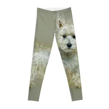 West Highland White Terrier Polainas de deporte de las polainas de los Pantalones de deporte, pantalones harem